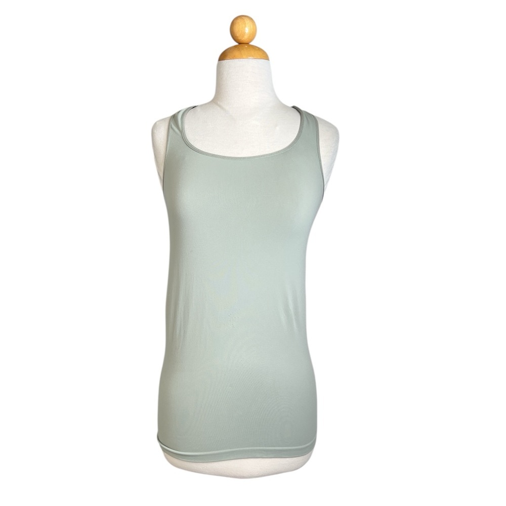 BLANQI Light Green Racerback Tank Top – Nylon/Spandex Blend